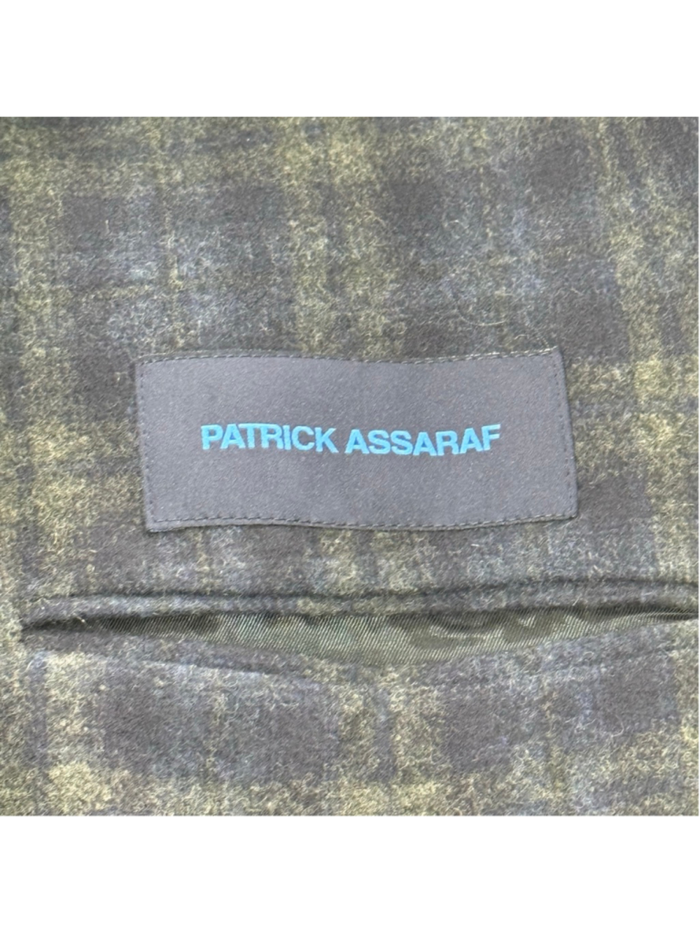 Patrick Assaraf Blazer Men 56R Wool Cashmere Plaid Sport Coat Quiet Luxury Italy - Picture 6 of 16